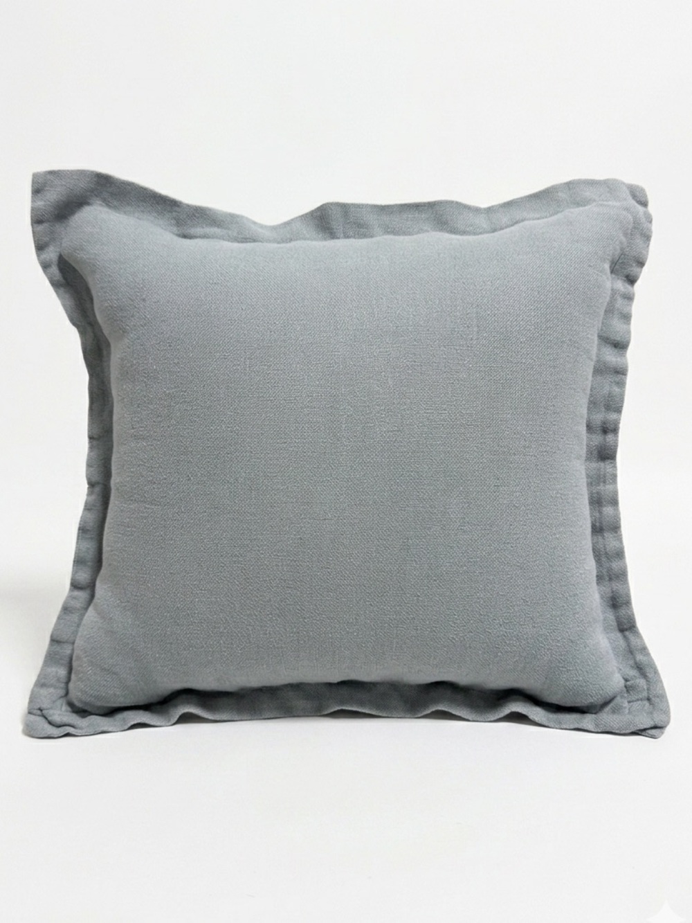 Bed Threads 100% French Flax Linen Cushion Cover Fog Light Grey 20x20